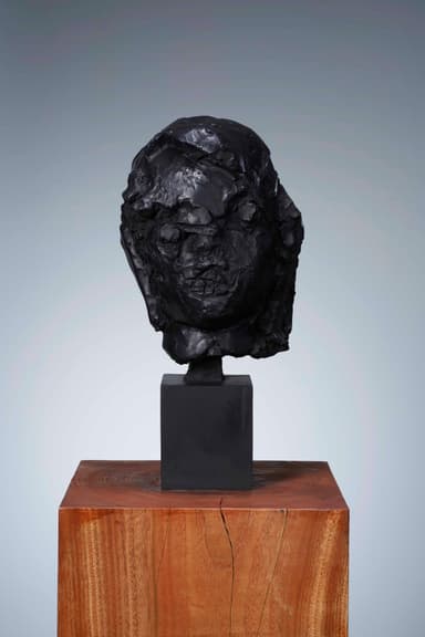 End of today Sculpture - 5/5/2020 Self Portrait -&#44; 2021&#44; Bronze&#44; 40.0×23.0×22.0cm (C)IDA Studio Inc.