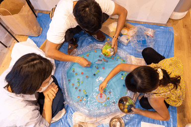 夏祭り　金魚すくい1