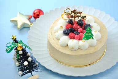 コーヒーチョコバナナクリスマスケーキ　グルテンフリー