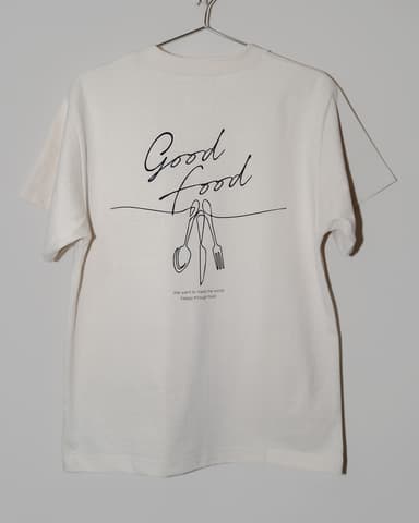 GOOD FOOD CUTLERY T-SHIRT(バックデザイン)