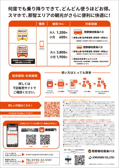 那智エリア世界遺産フリー乗車券