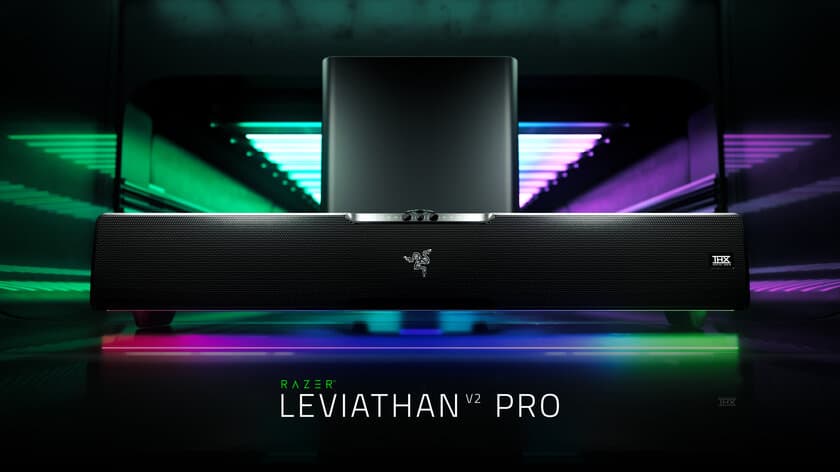 世界初*のヘッドトラッキングAI機能搭載のサウンドバー
「Razer Leviathan V2 Pro」他、
計3製品を1月29日(月)より予約開始