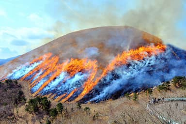 大室山　山焼き1