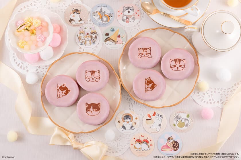 かわいいにゃんこから目が離せない！
mofusandがまんまる焼きに登場　
まんまる焼き限定描きおろしイラストも！