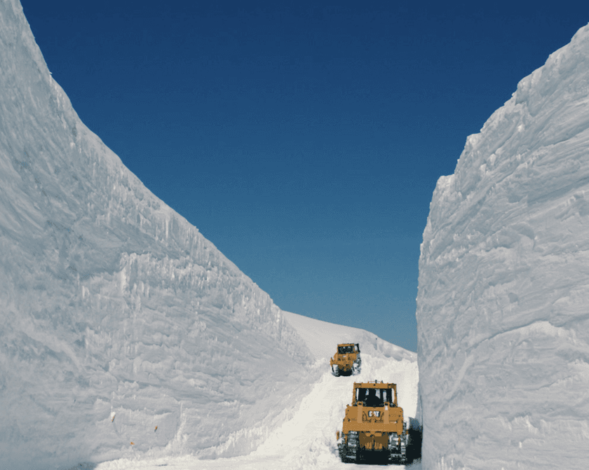 富山県と長野県を結ぶ「立山黒部アルペンルート」、
全線開通に向けた除雪情報を3月12日(火)から配信！