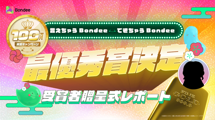 メタバースSNS『Bondee』アプリ内ARイベントでの
最優秀賞アバター投稿が決定！