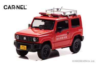 1/43 スズキ ジムニー XG (JB64W) 2019 静岡県志太消防本部広報車：左前