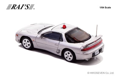 1/64 三菱 GTO Twin Turbo (Z16A) 静岡県警察交通機動隊車両(覆面 銀)：左後