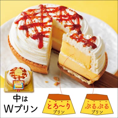 隠れプリンタルト～中はWプリン