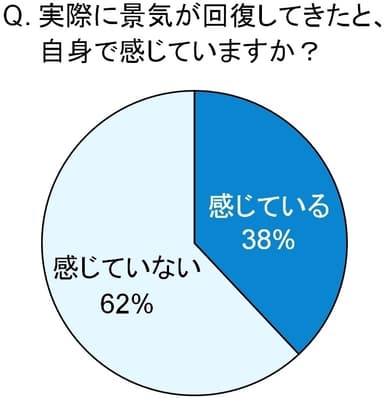 景気回復の実感度