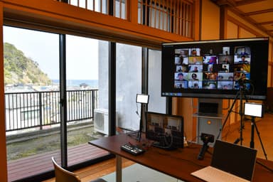 海を眺めながらテレワークが可能