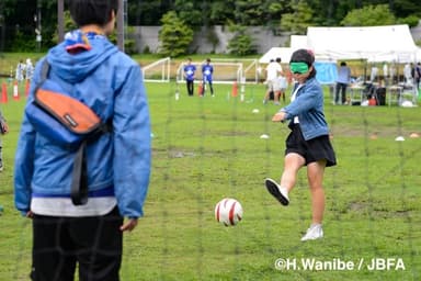 MOMOテラス_MOMO全館まるごと運動会_ブラインドサッカー体験