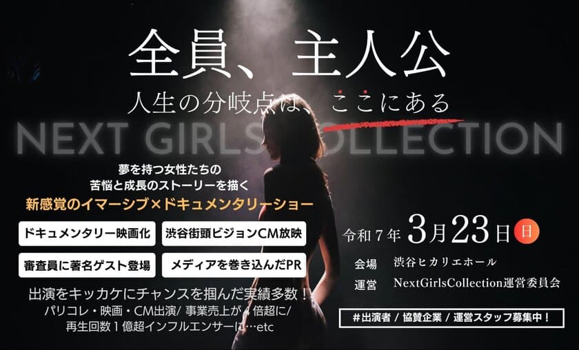 「全員主人公」のイマーシブドキュメンタリーショー　
2025年3月に5回目の開催に伴い出演者募集開始