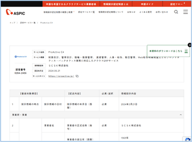 図-4　開示情報個別画面