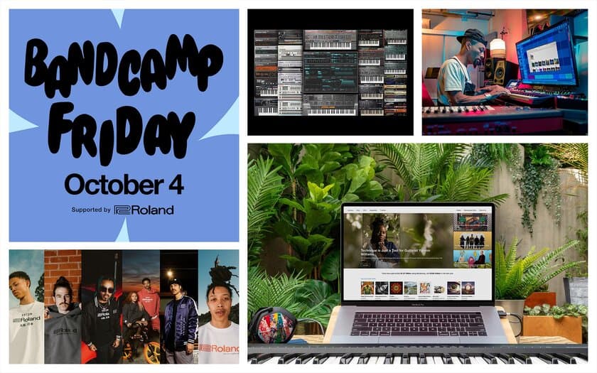 アーティストやレーベルを支援するイベント　
「Bandcamp Friday」をローランドがサポート