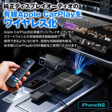 Carplayをワイヤレス化