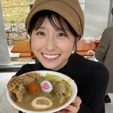 「大阪城極上ラーメンフェスタ」サポーター ytv　佐藤佳奈アナウンサー