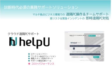 クラウド遠隔PCサポート「HelpU」