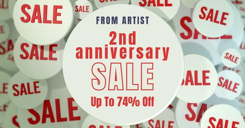 一点もののアートが勢揃い！「FROM ARTIST」が
“2周年アニバーサリーセール”を12月1日より開催　
～日本全国のアーティストから好きな作品が見つかる～