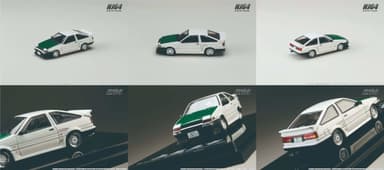 1/64 トヨタ スプリンタートレノ (AE86) / DORI DORI MESH WHEEL DRIFT KING 各アングル