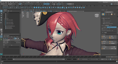 オリジナルの3DCGキャラクター開発イメージ