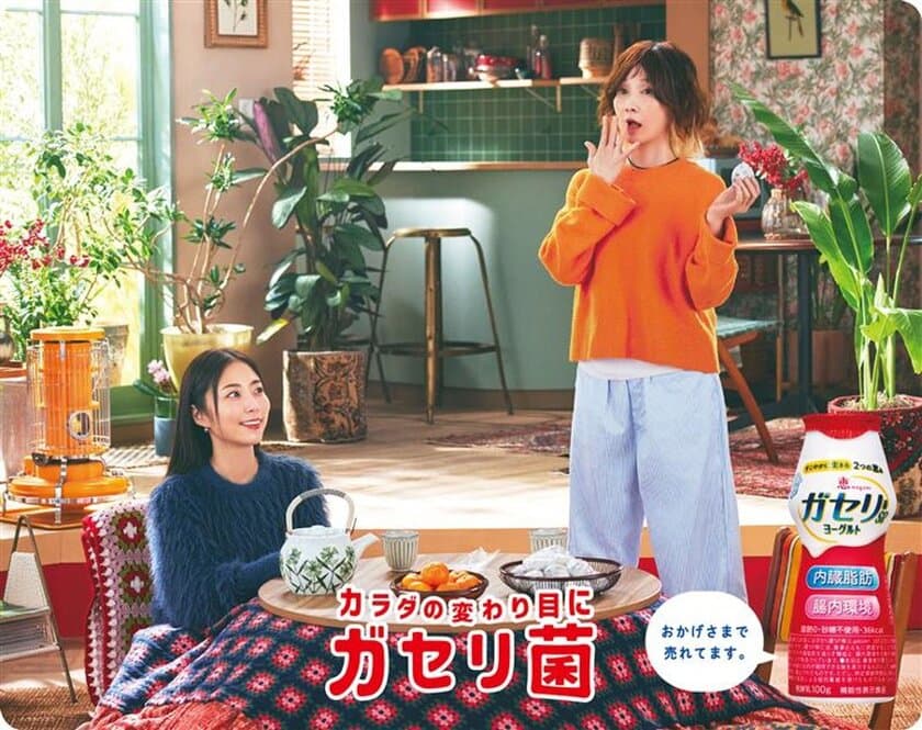 おかげさまで販売絶好調！！YOUさん、MEGUMIさんを起用
「恵 megumi ガセリ菌SP株ヨーグルト」新作テレビCMオンエア
「カラダの変わり目に、食べ過ぎちゃう」篇