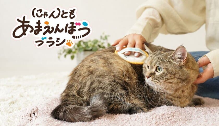 服についた抜け毛も取れる猫用グルーミングブラシ発売
　猫舌によく似た触感のエチケットブラシ生地を使用