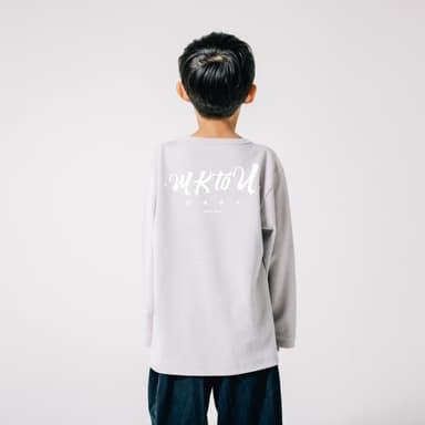 “MKtoU”KIDS Long T-shirts_GRAY_2