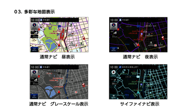 多彩な地図表示