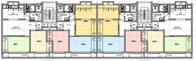 間取図3,4F