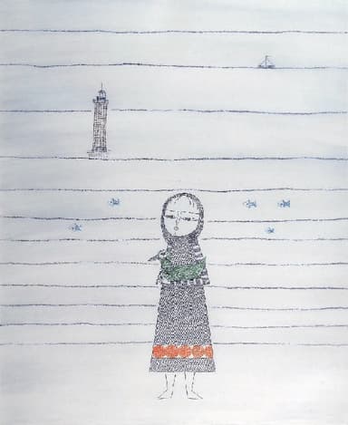 南桂子「少女と塔」1972年