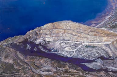 Quarry III(2011 oil on aluminum)