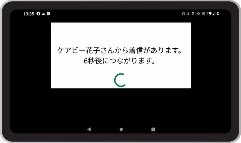 家族と会話することができる