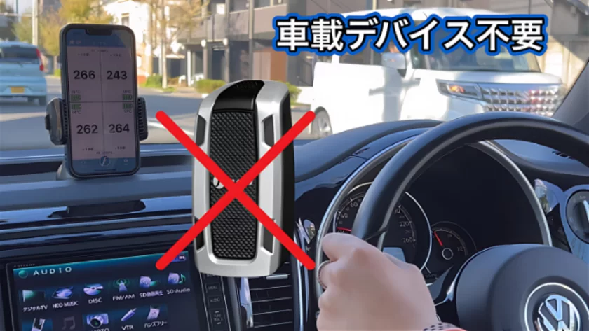 車載デバイス不要