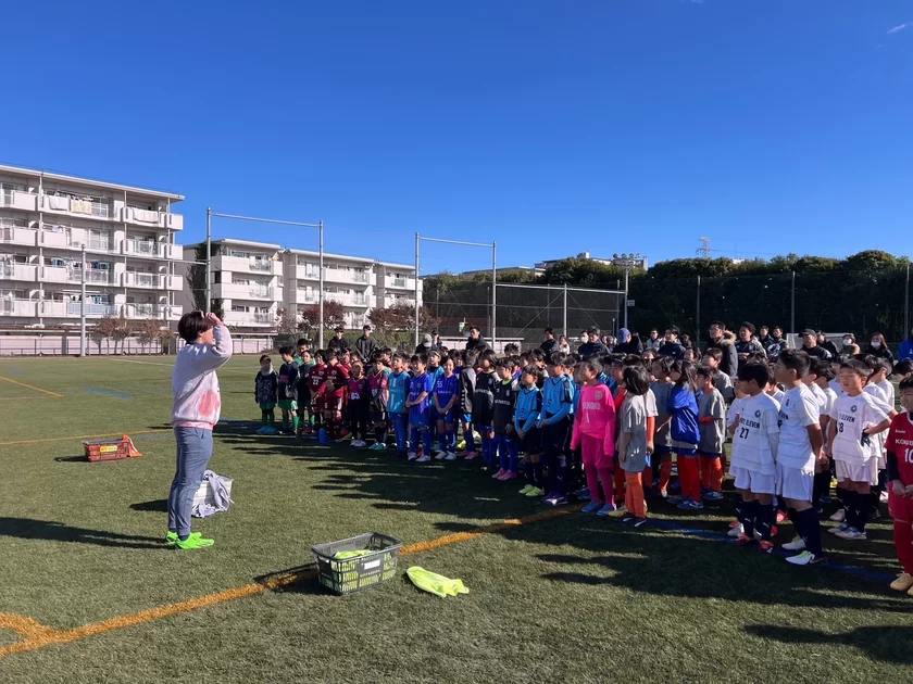 国分寺市内のサッカーチームから小学3年生が約120人集合！